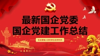 国企党建工作总结