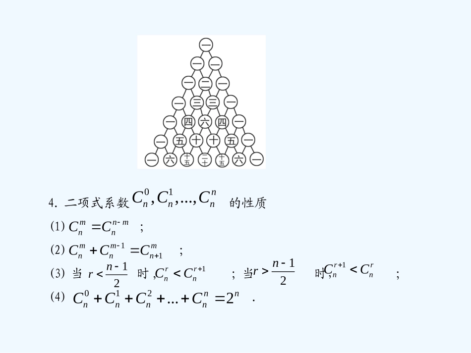 《学案与测评》2011年高考数学总复习 第十二单元第三节 二项式定理精品课件 苏教版_第3页