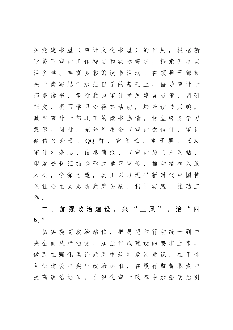 审计局党建工作总结_第3页