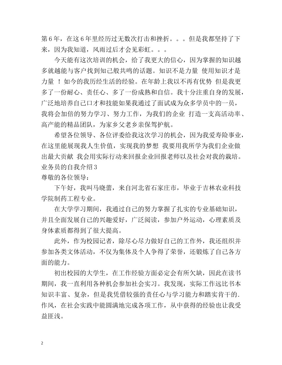 业务员的自我介绍 _第2页
