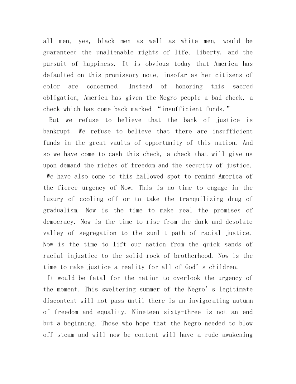 经典英语演讲短文 _第2页