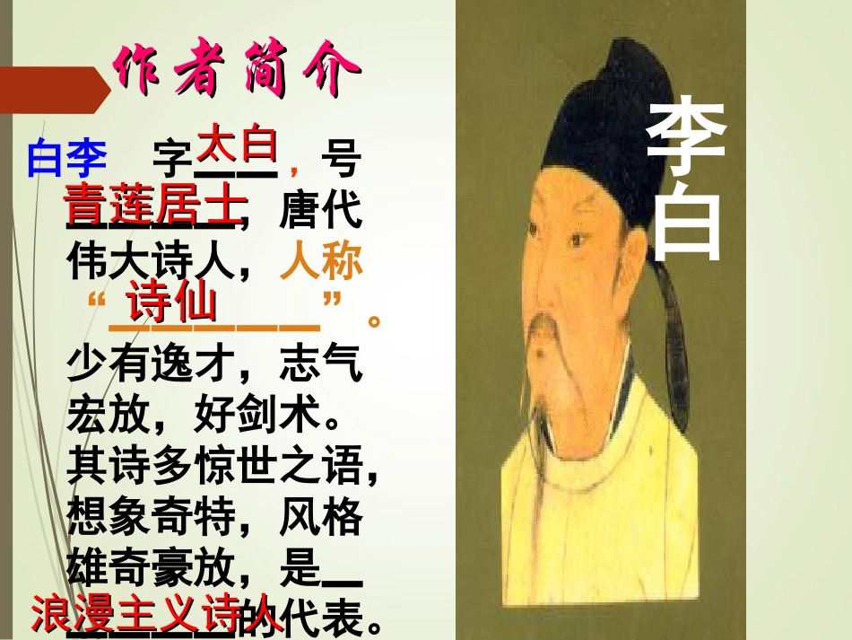 《渡荆门送别》公开课课件_第2页