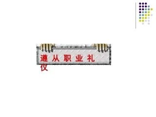 遵从职业礼仪