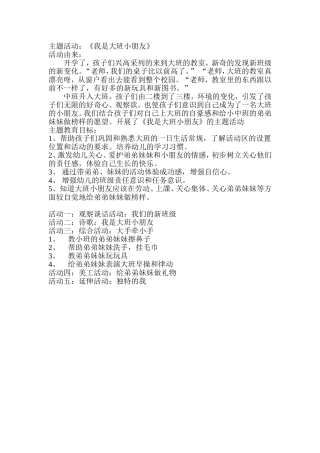 我是大班小朋友