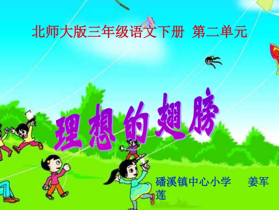 理想的翅膀课件_第1页