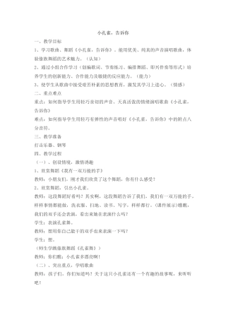 小孔雀告诉你