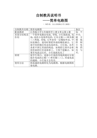科学教具制作