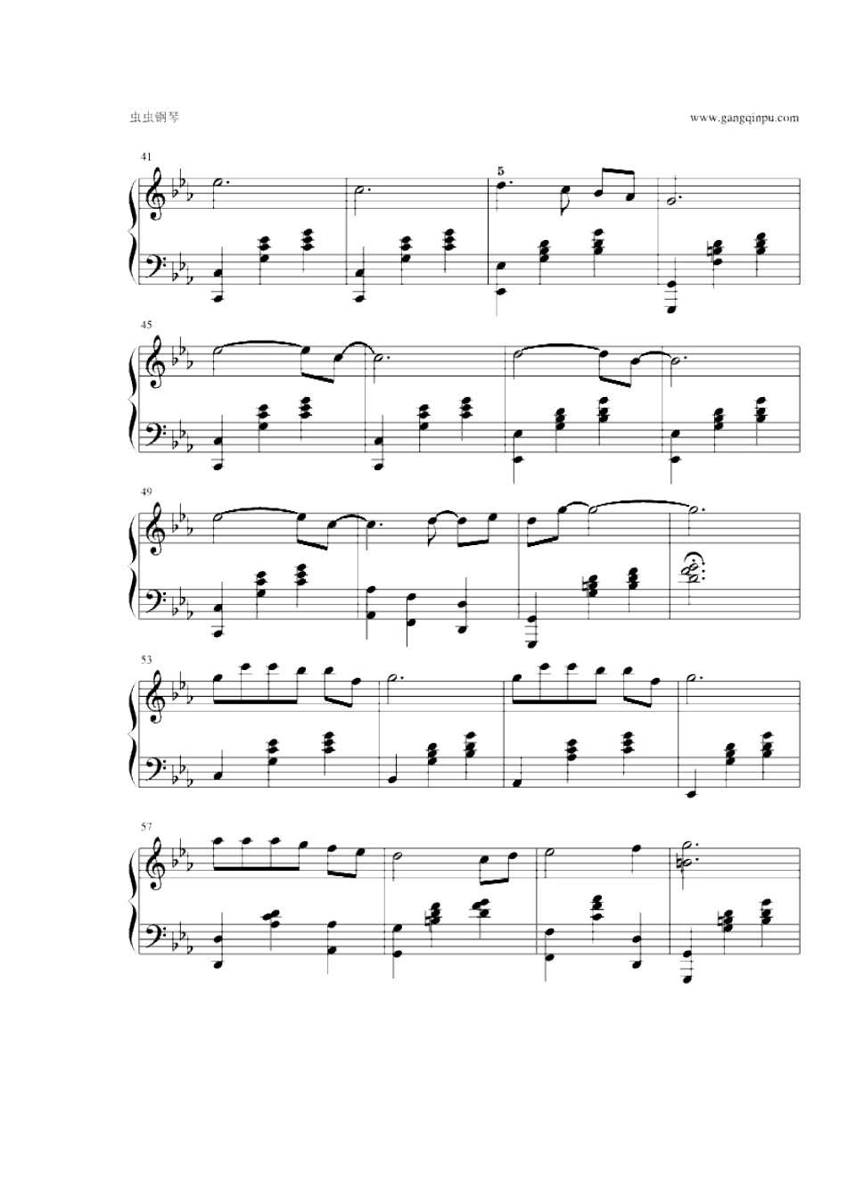 至青春钢琴谱_第3页