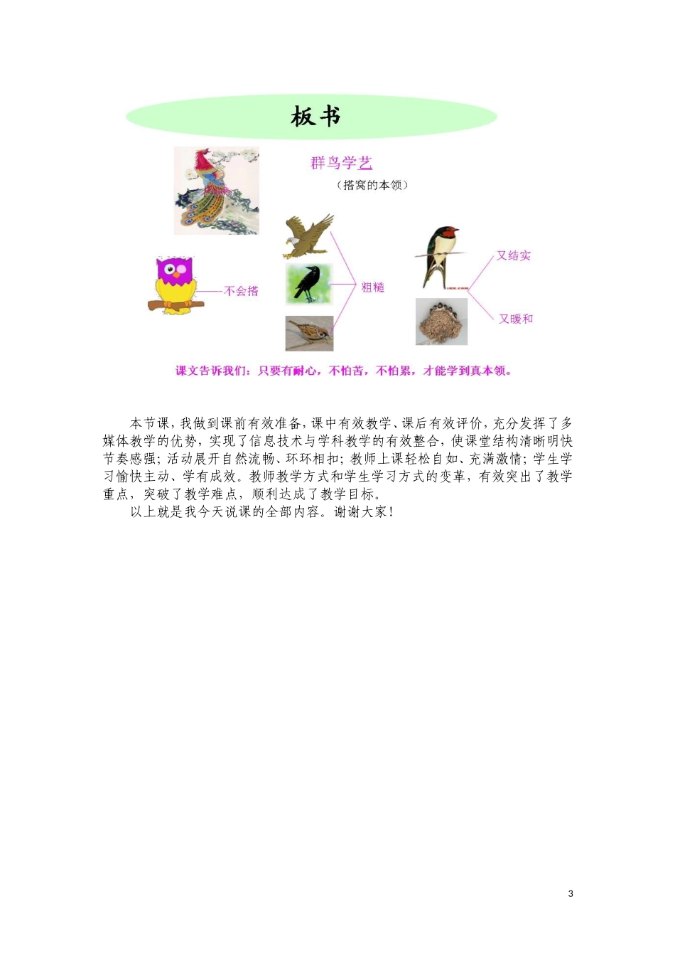 群鸟学1说课稿_第3页