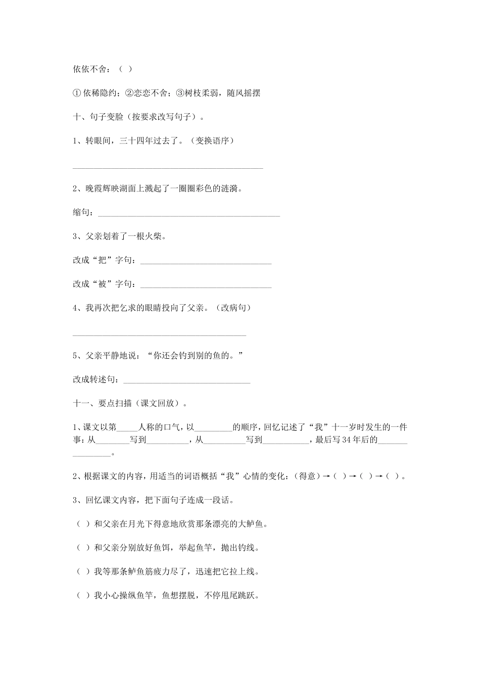 钓鱼的启示练习_第3页