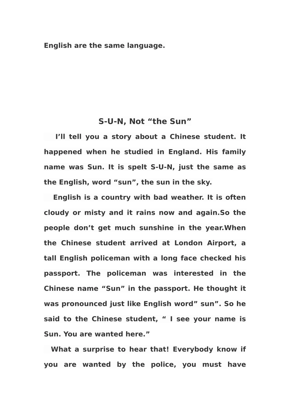 英语朗读短文_第2页