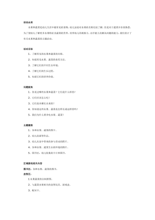 蔬菜和水果宝贝