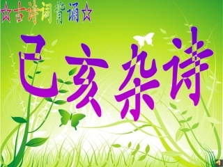 已亥杂诗21页
