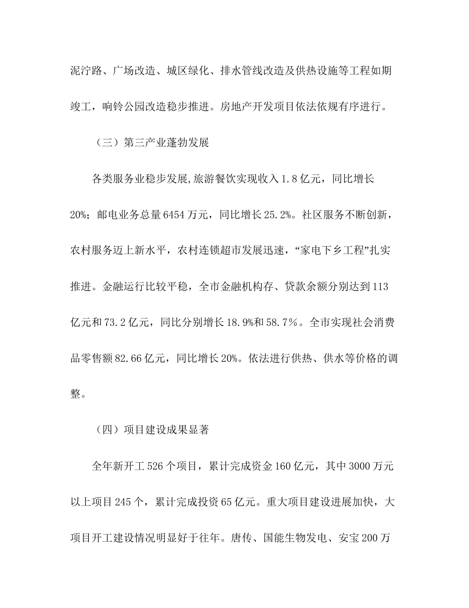 市政府年发展情况与年工作计划草案)报告_第3页