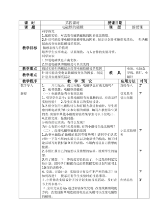 电磁铁的磁极