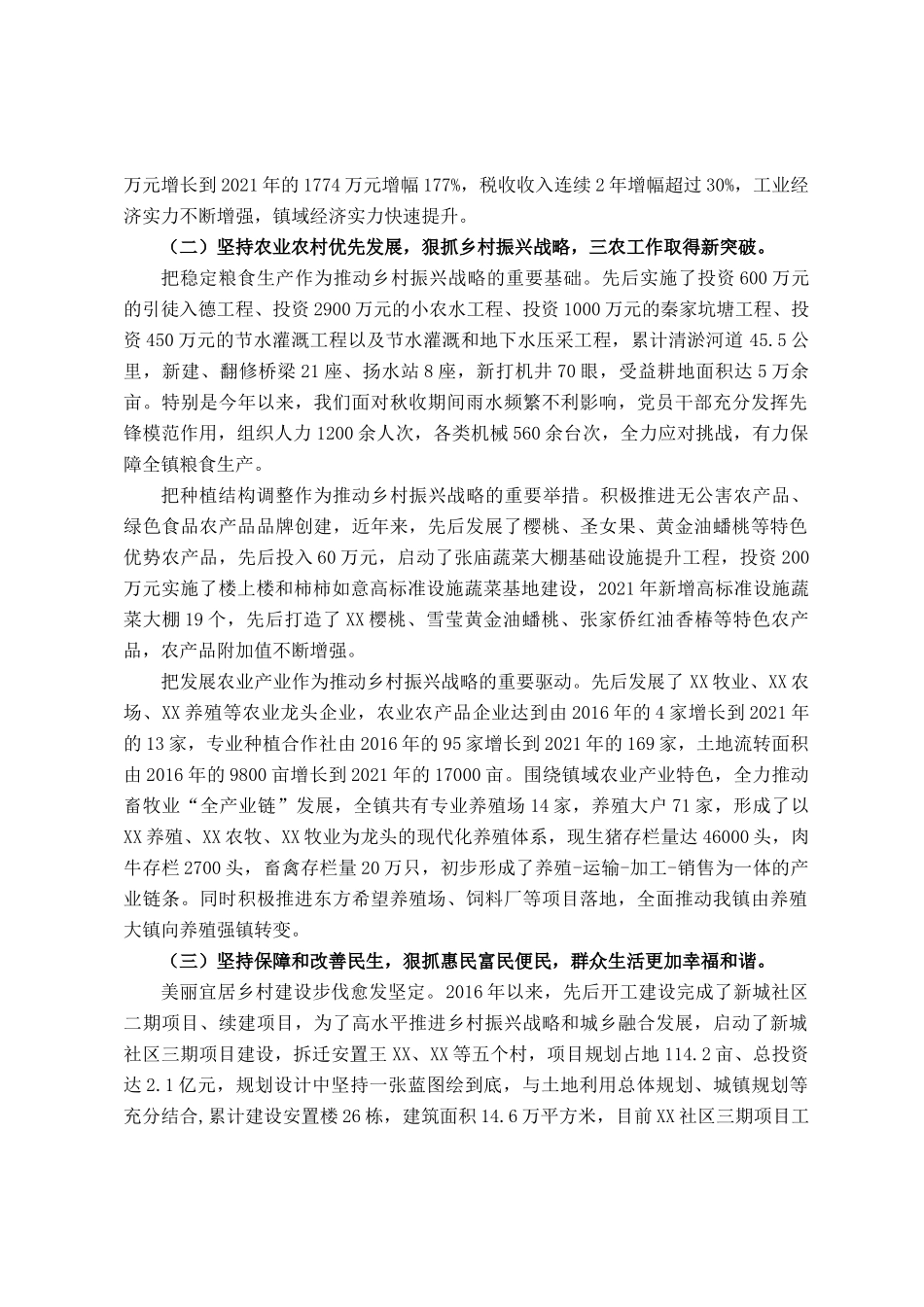 党代会报告（乡镇）_第2页