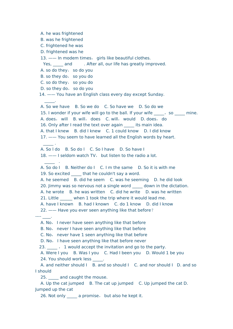 英语倒装句应用_第2页