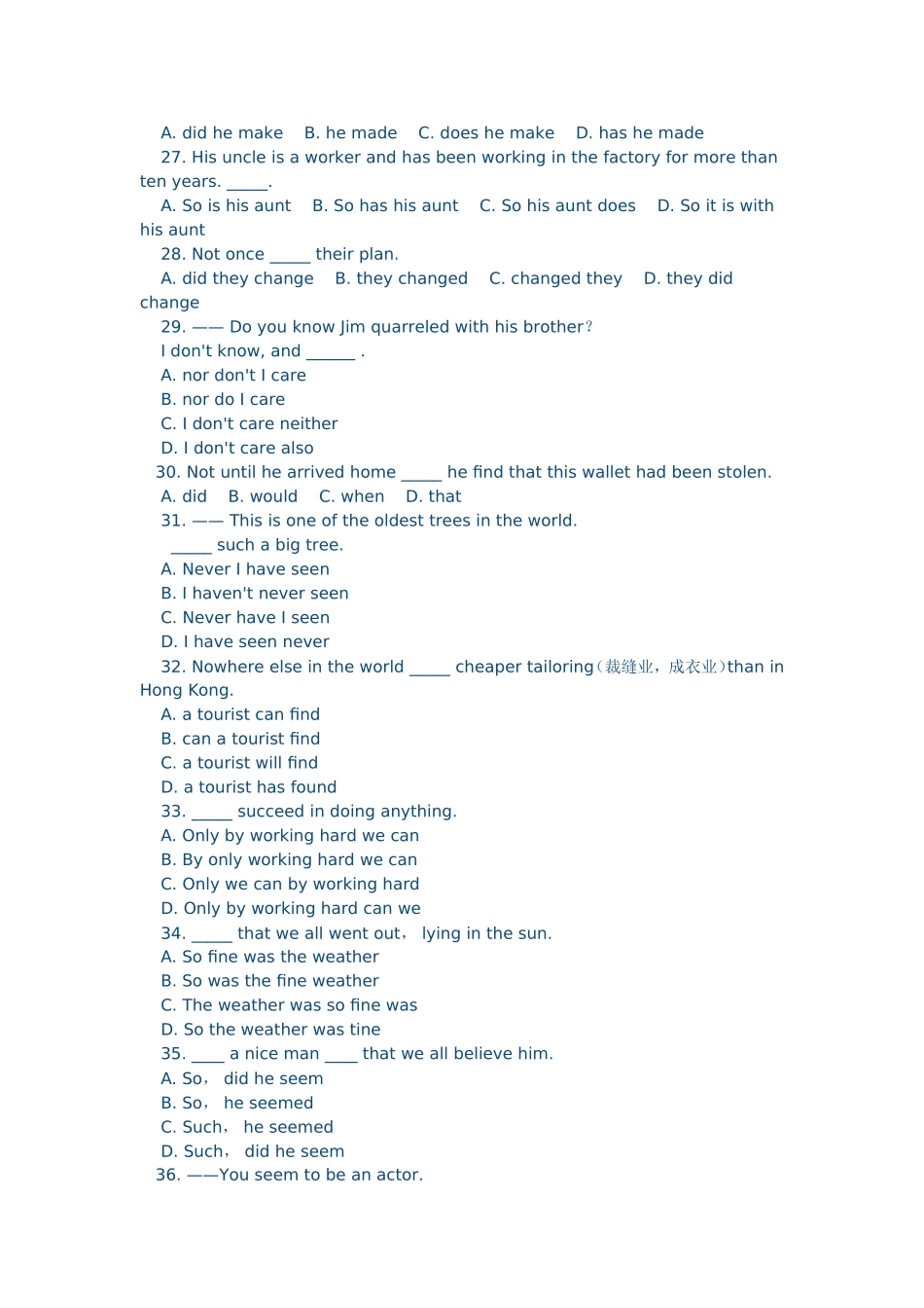 英语倒装句应用_第3页