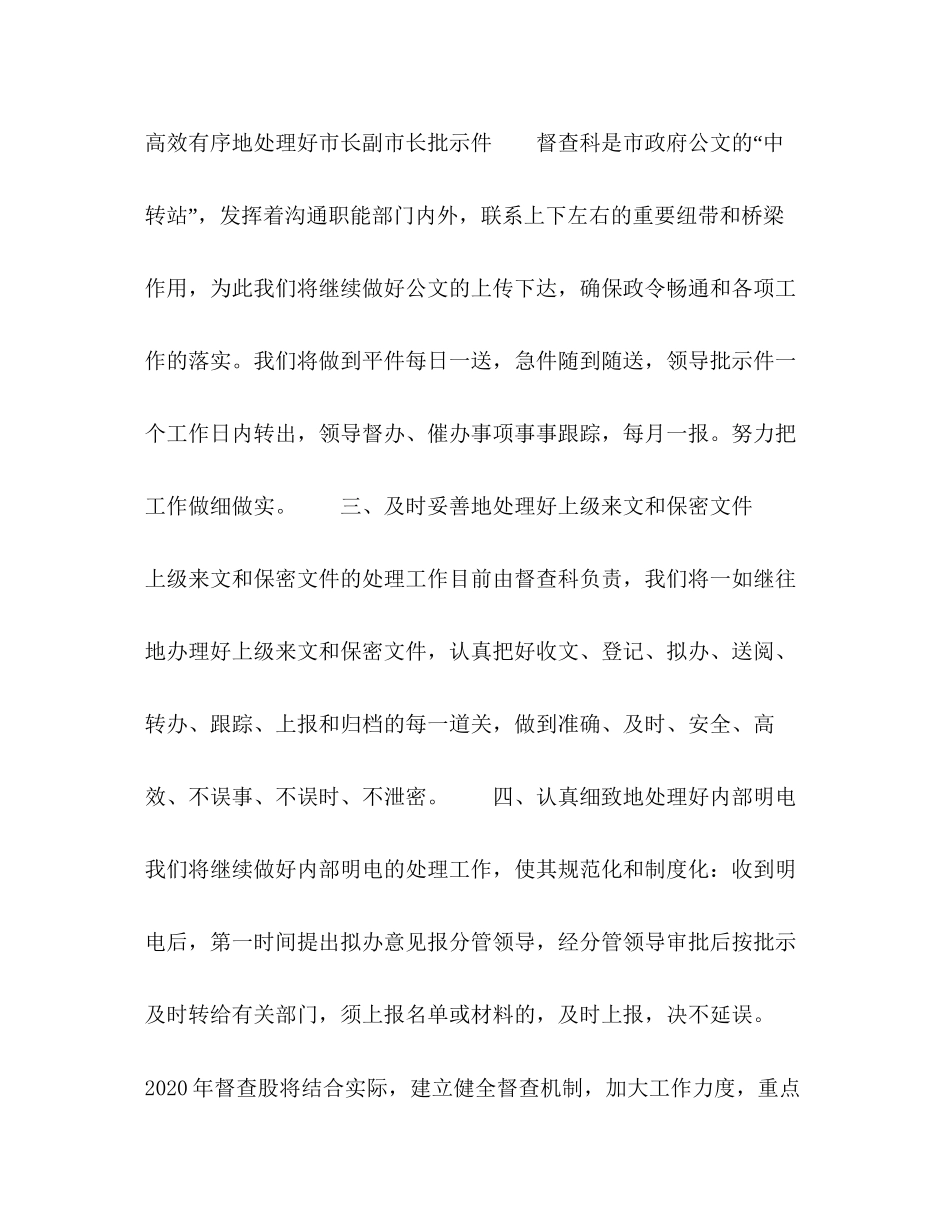 市政府督查科工作计划_第2页