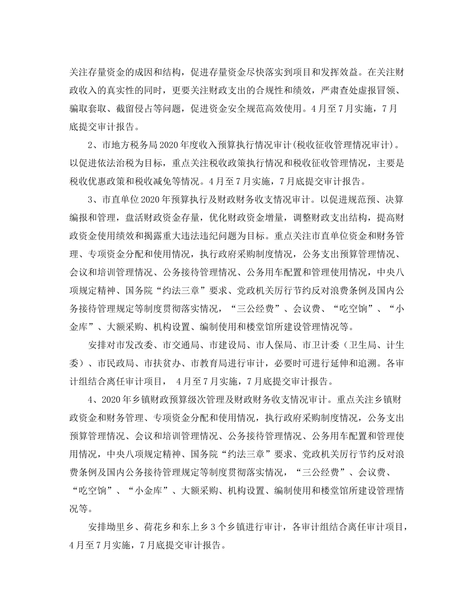 2020年度审计工作计划报告_第2页