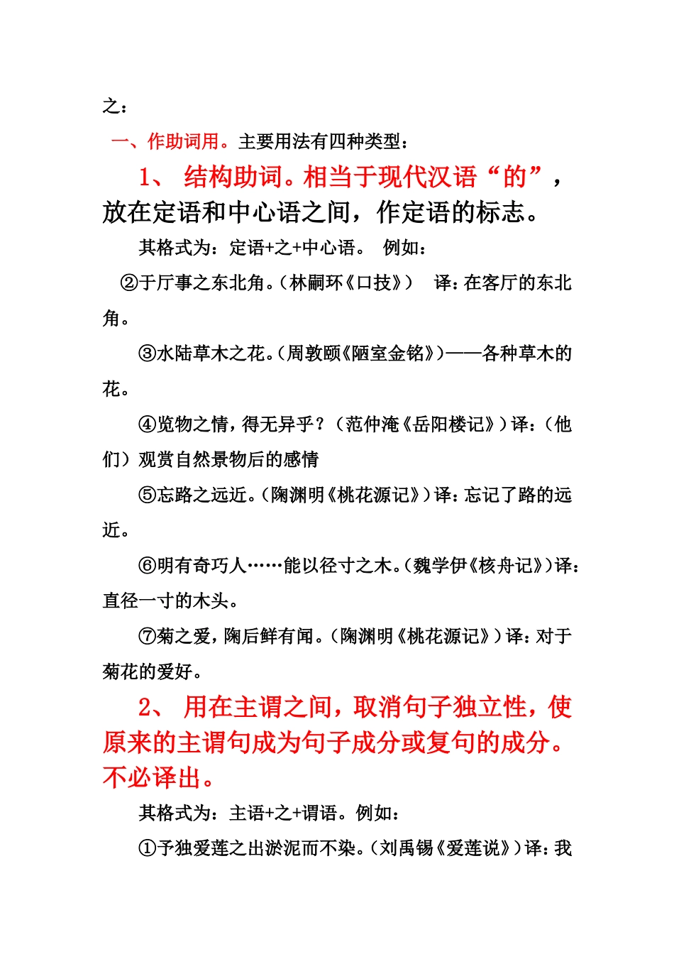 文言虚词的用法_第1页