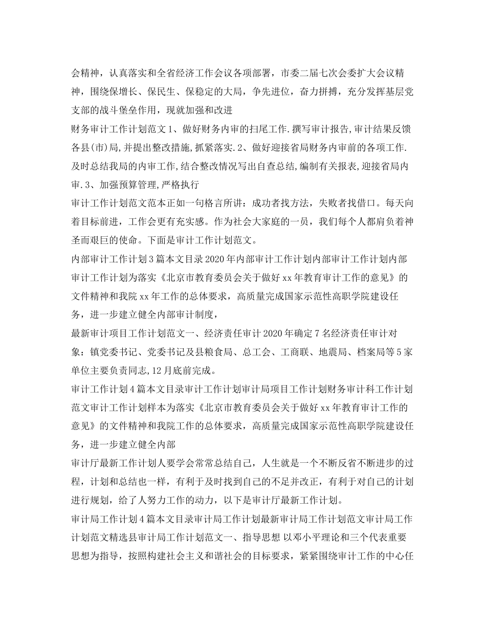 审计工作计划汇总_第2页