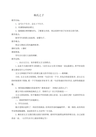杨氏之子修正案