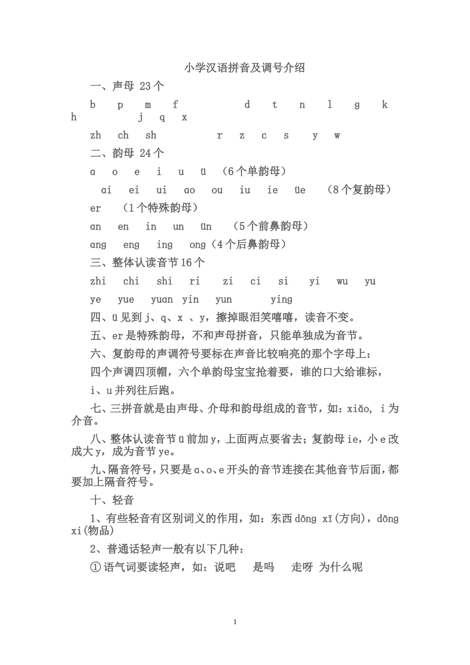 汉语拼音声母表_第1页