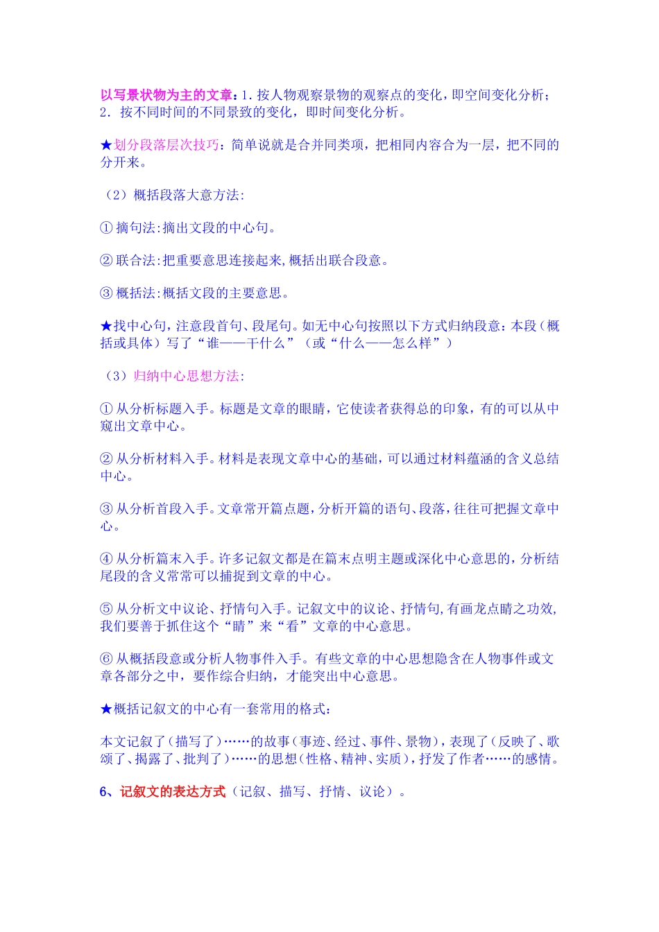 记叙文相关知识_第2页