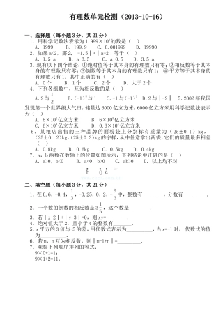有理数单元检测