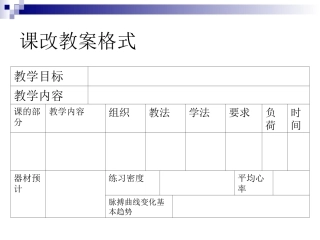 术科教案模版