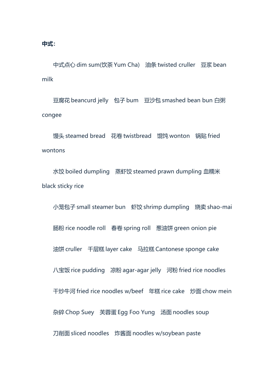 有关小吃的单词_第1页