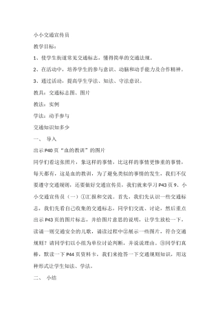 小小交通宣传员