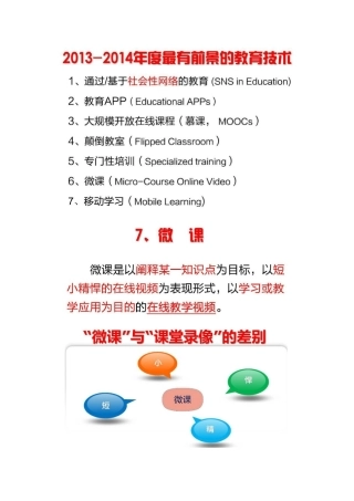 微课设计与制作