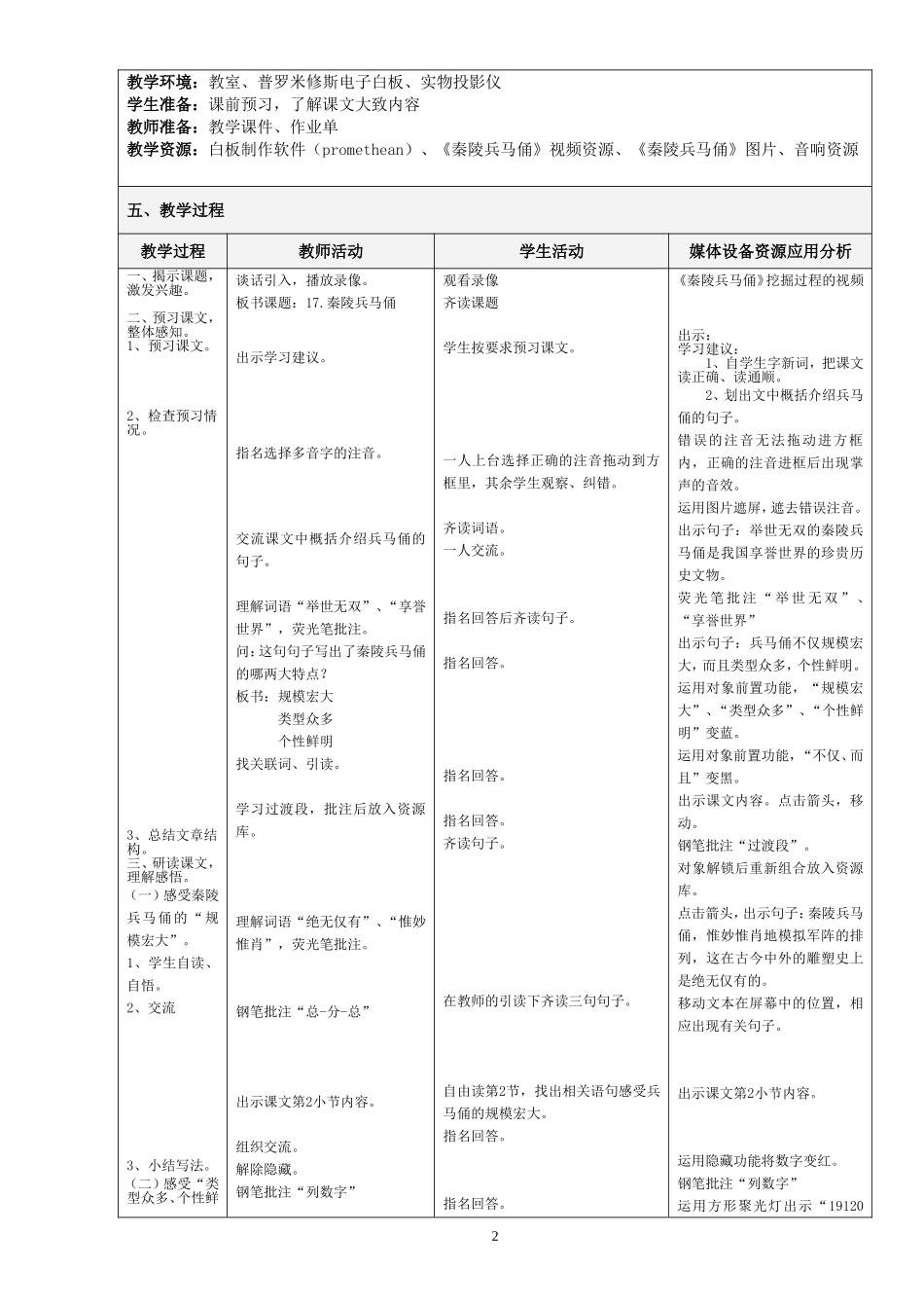 秦陵兵马俑教案_第2页