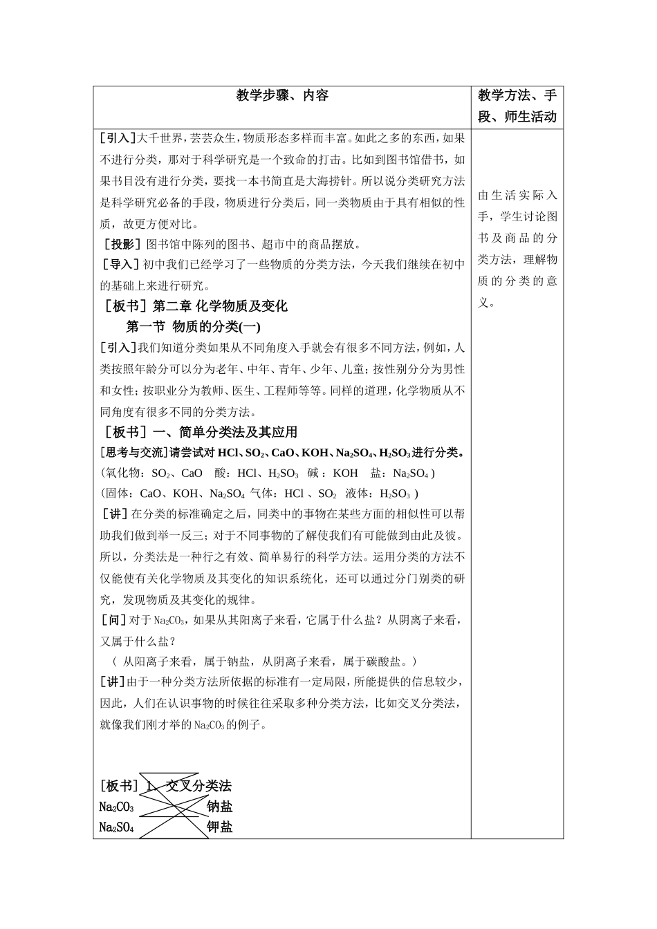 物质的分类教案_第2页