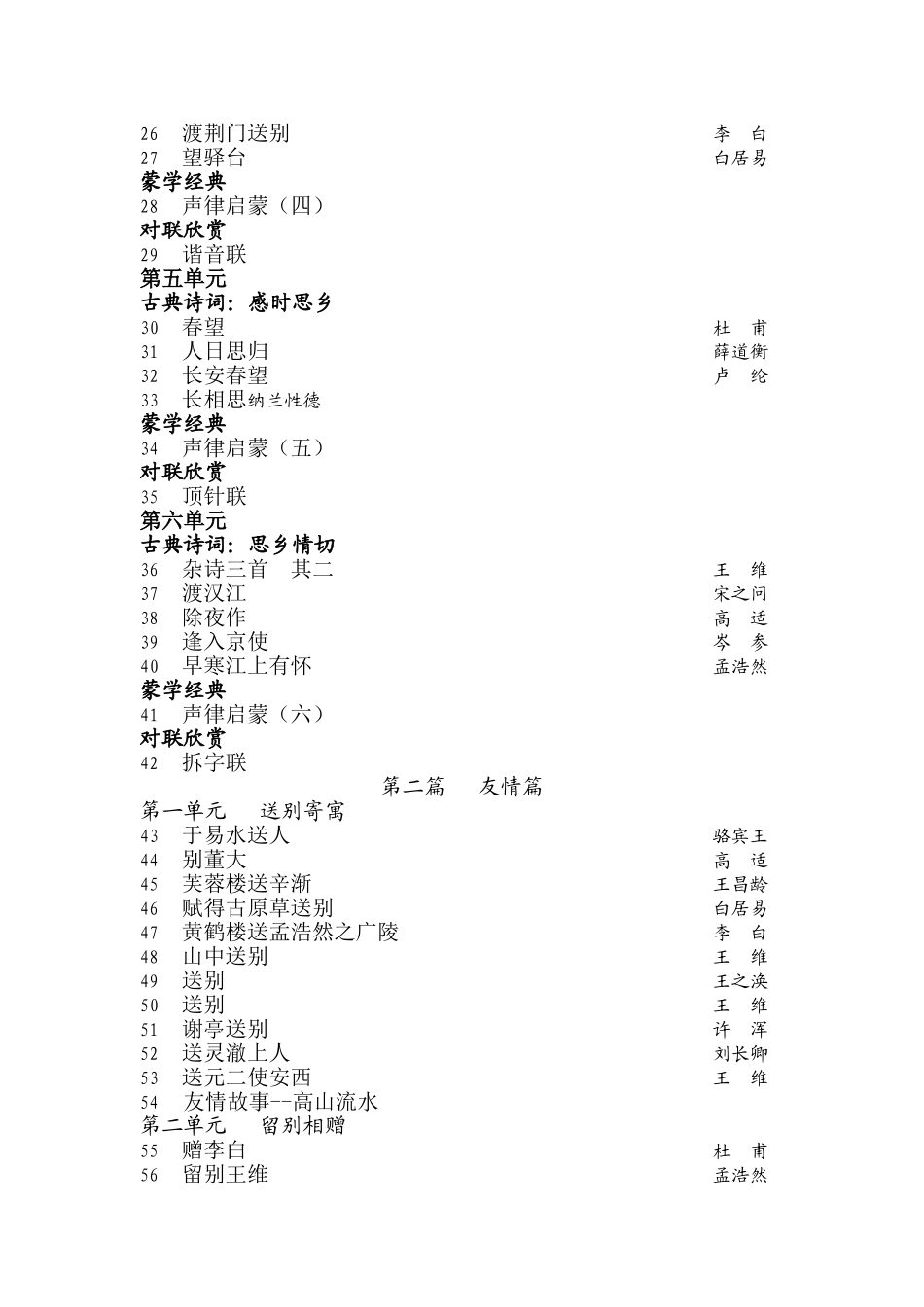 小学古诗目录_第2页