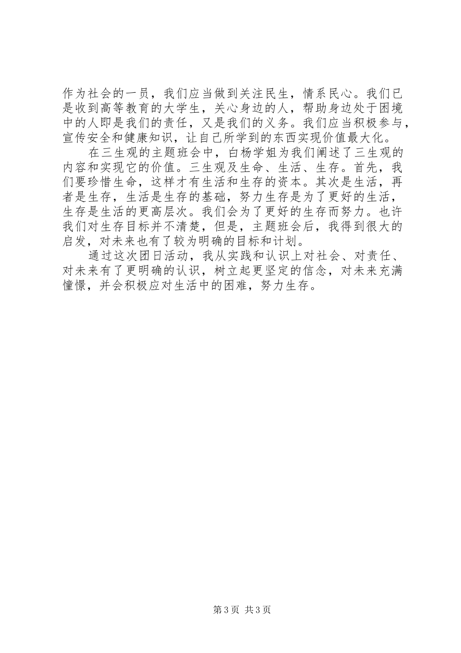 20XX年团日活动总结大全 _第3页