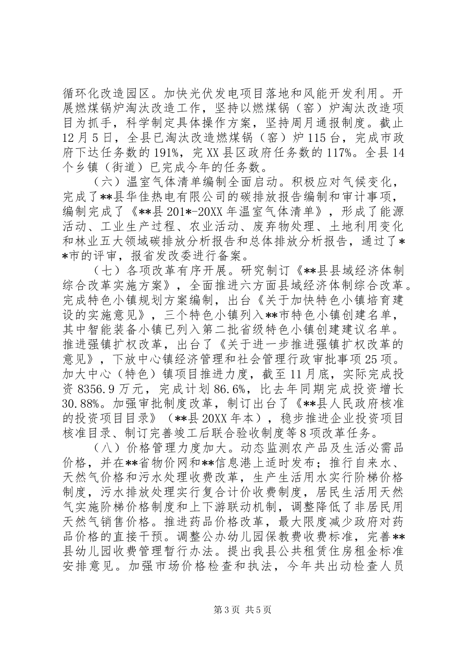 发展和改革局202X年工作总结_第3页