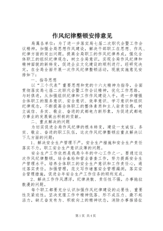 作风纪律整顿安排意见 (7)