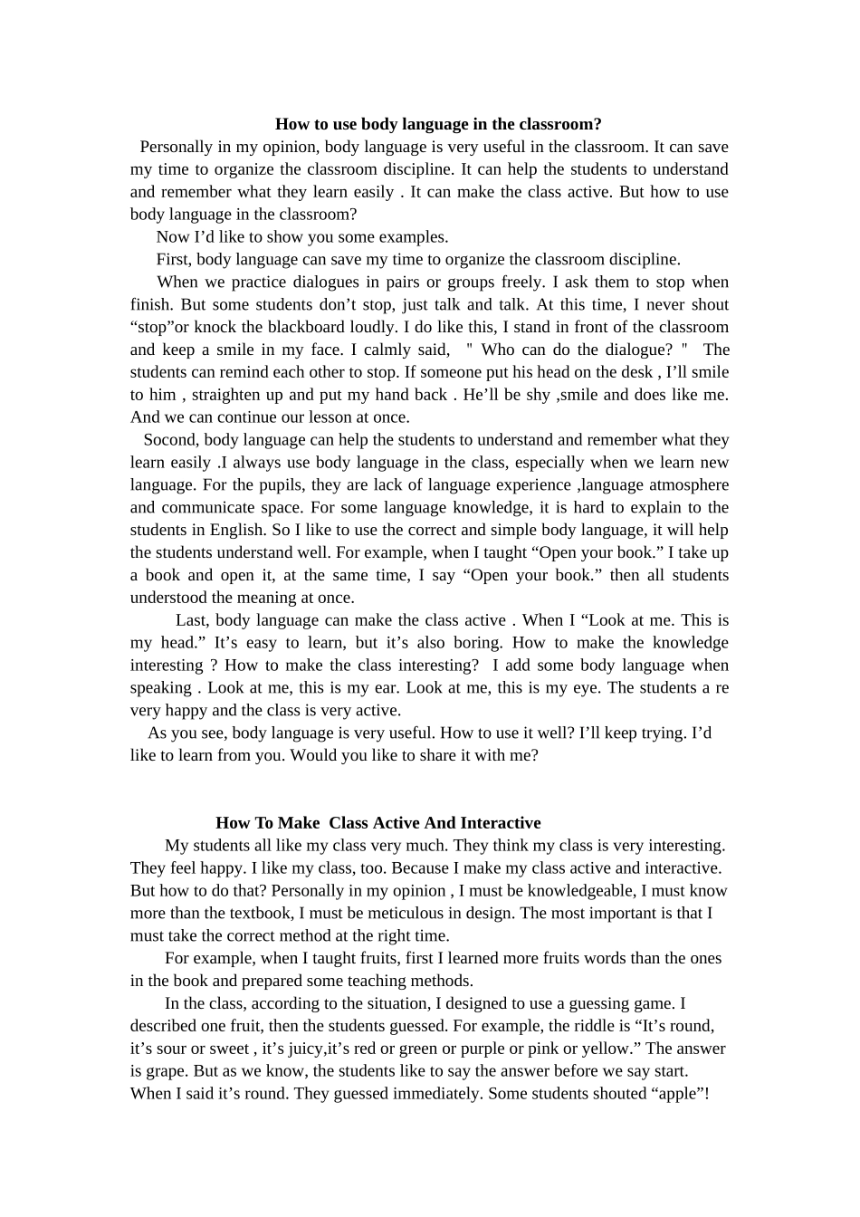 英语话题演讲稿_第2页