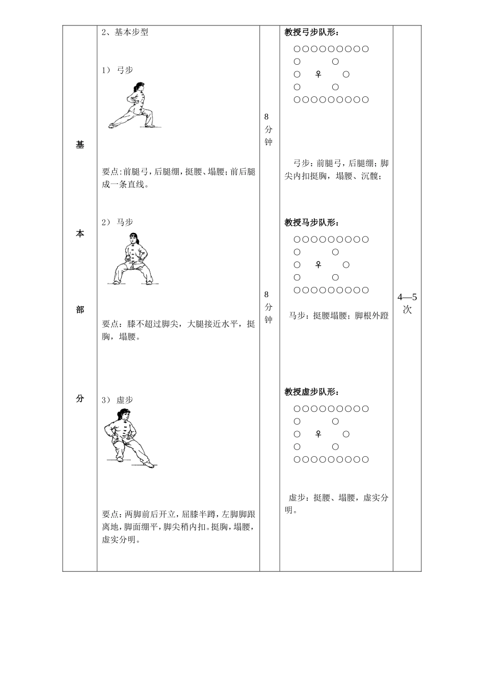 武术基本功教案_第3页