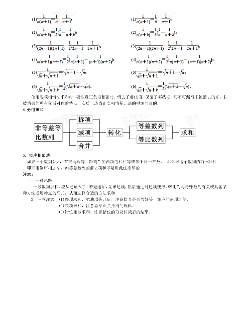 数列求和总结_第2页