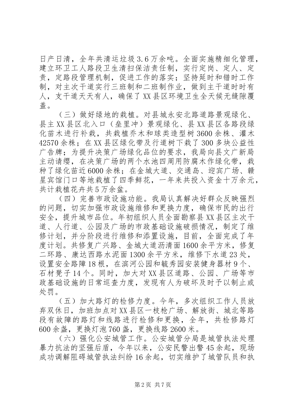 XX年城管局工作总结及XX年工作打算 _第2页