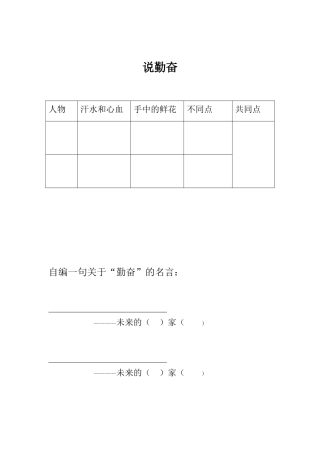 小组合作学习单