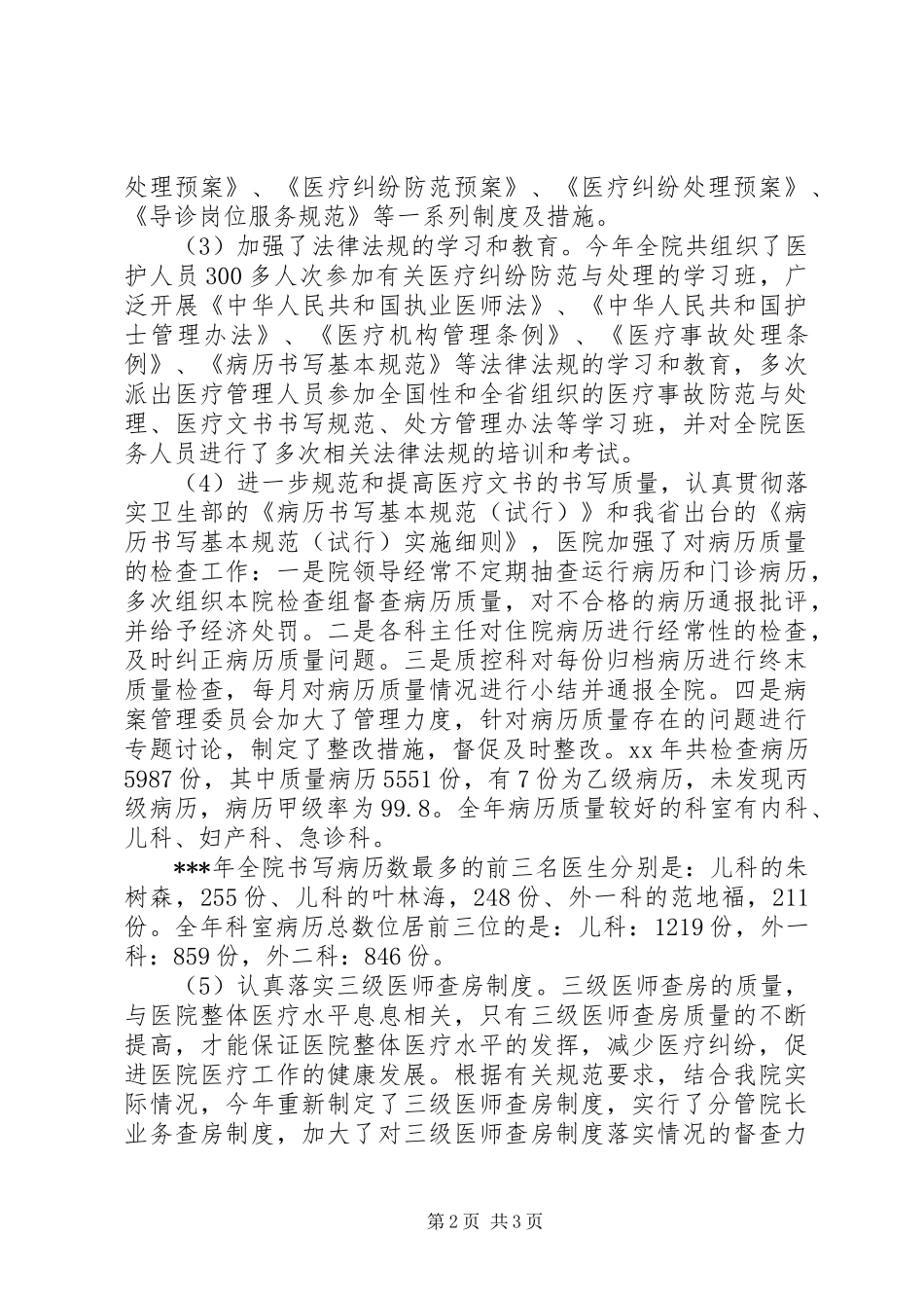 20XX年医院医保年终工作总结_第2页