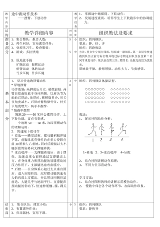 途中跑动作技术
