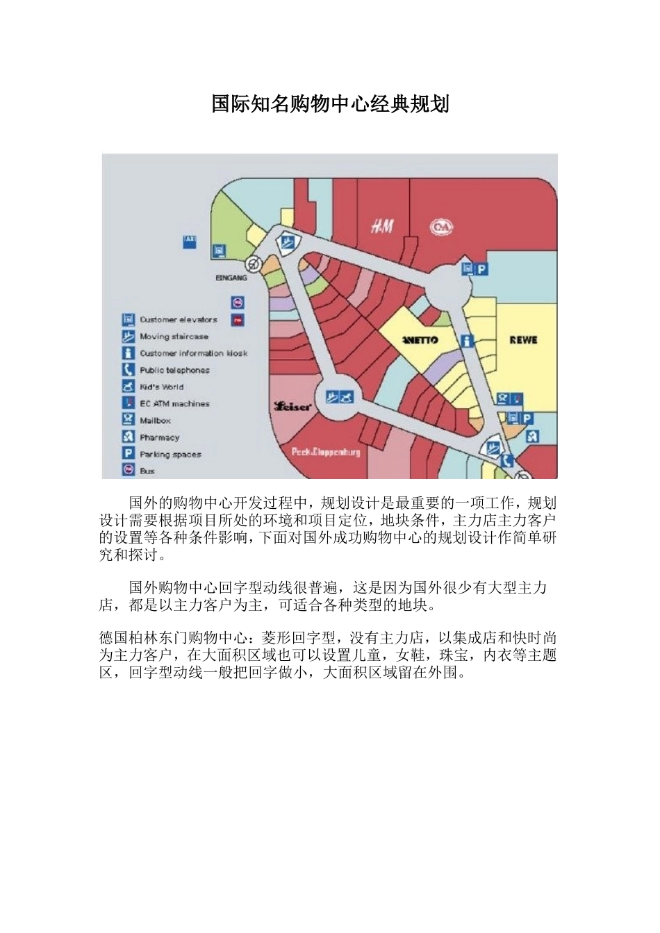 国外成功购物中心规划案例分析_第1页