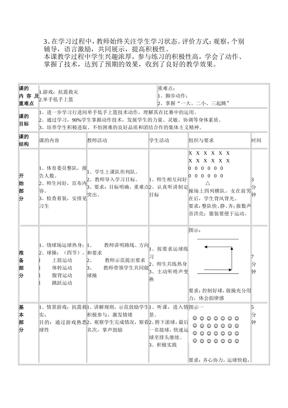 《篮球—行进间低手上篮》教学设计_第2页