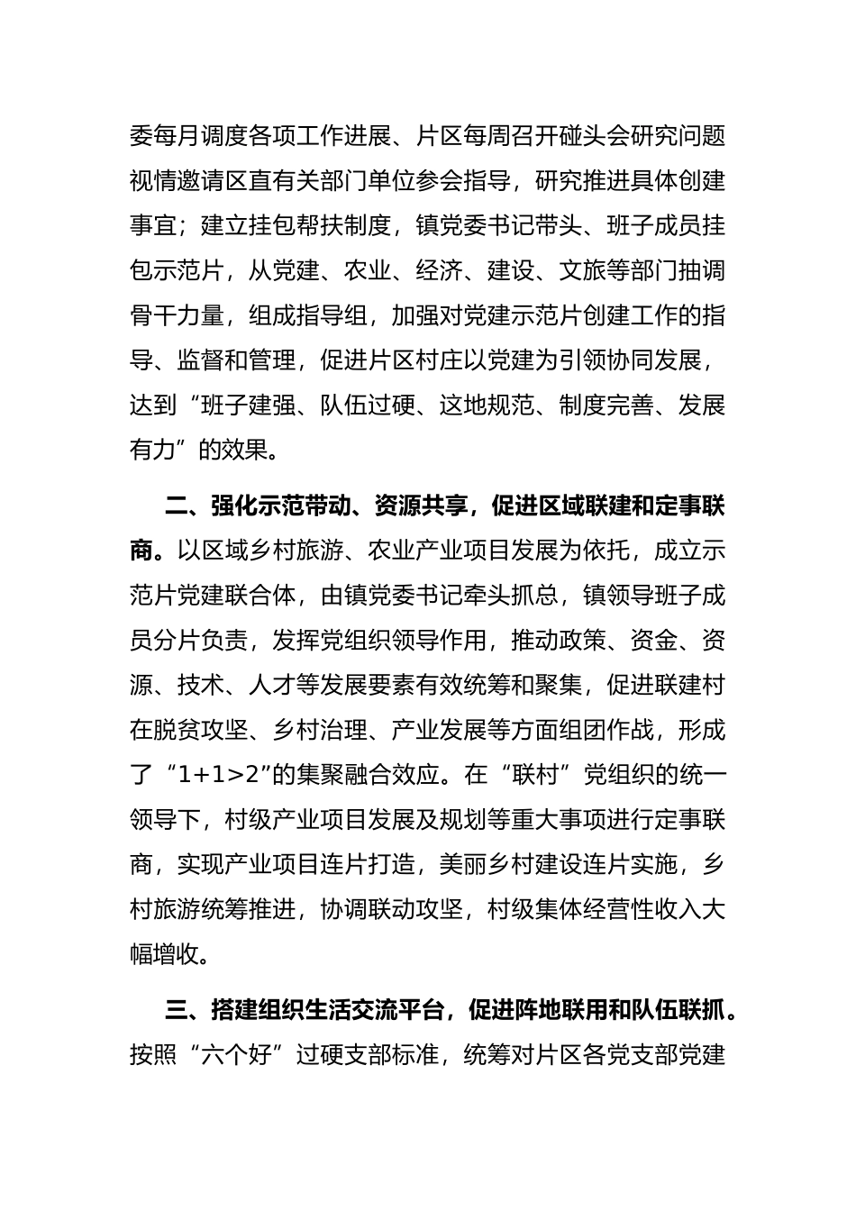 “党建联合体”撬动乡村全域振兴经验材料_第2页